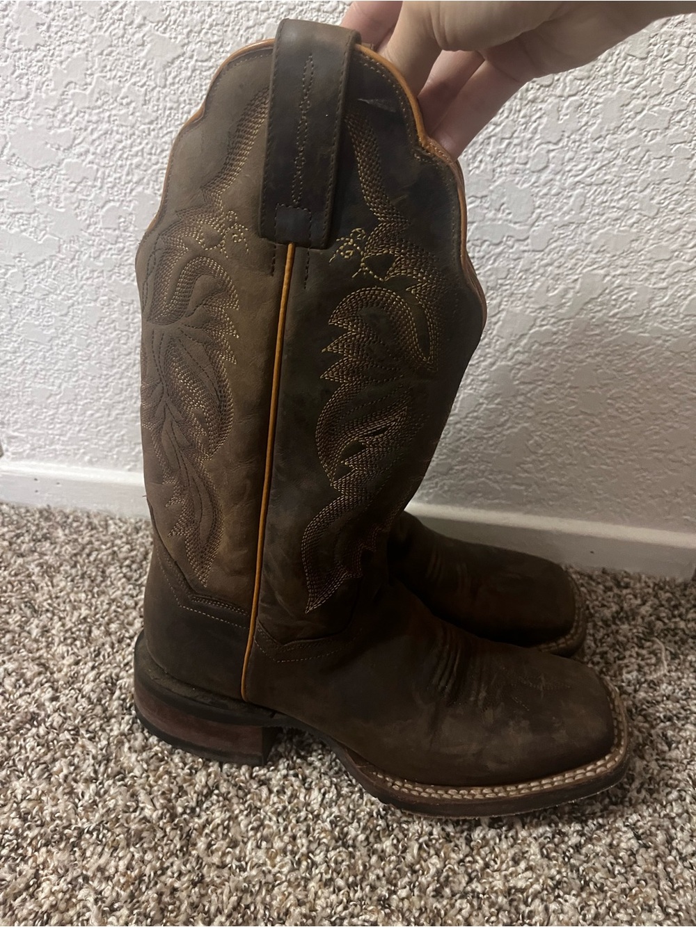 Woman’s Brown Leather Westerns Cowboy Boots